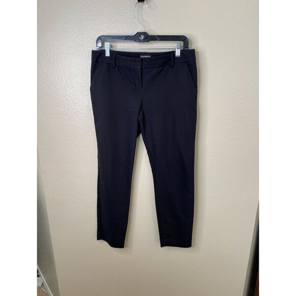 Express Columnist Women’s Black Skinny Ankle Dress Pants 6R Polyester Blend - Picture 1 of 7